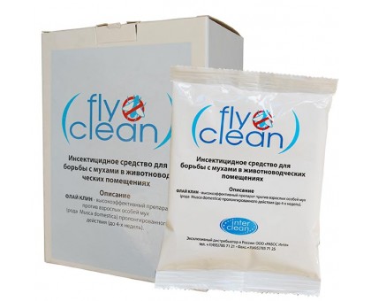 Flay clean инсектицид для борьбы с мухами 400гр