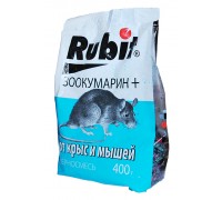 Rubit Зоокумарин+ зерновая смесь для грызунов 400гр